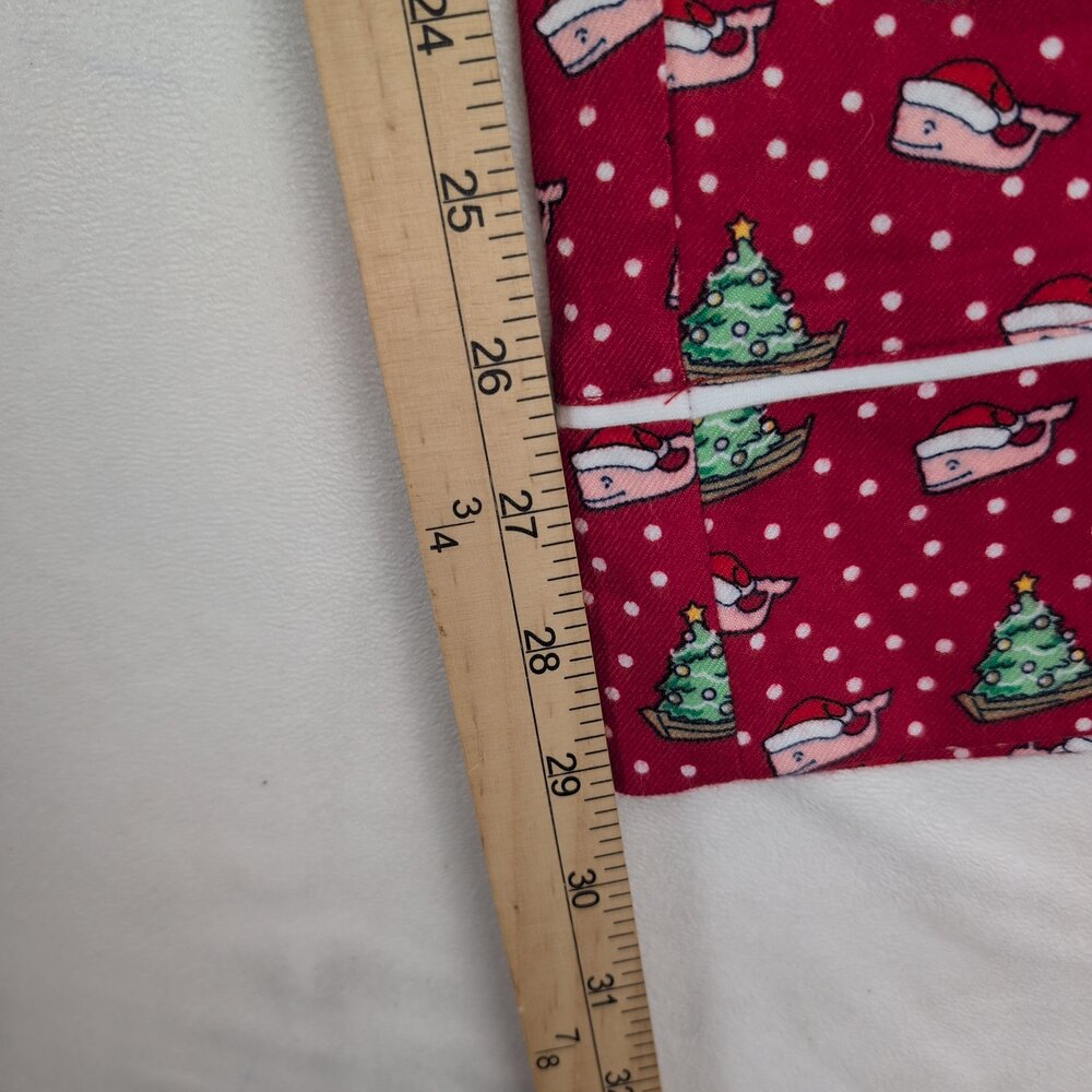 Vineyard Vines Flannel Holiday Pajama Pants S Whales & Trees - Picture 9 of 11